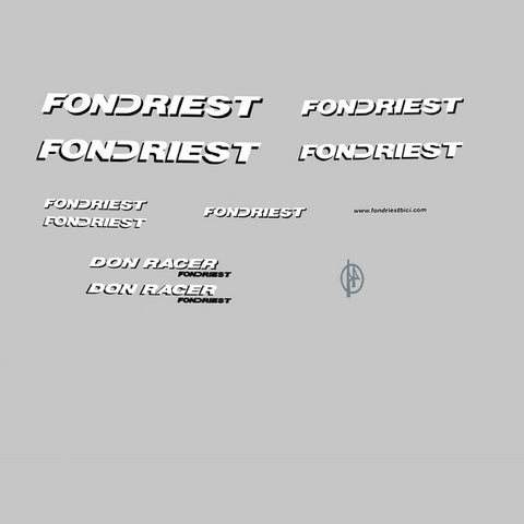 Fondriest Bicycle Decals / Stickers
