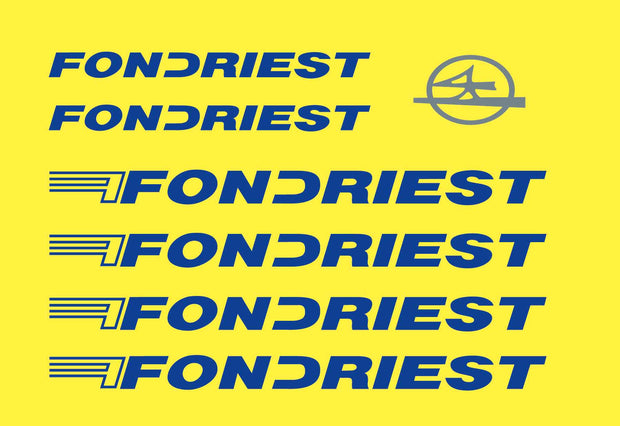 Fondriest Set 900-Bicycle Decals