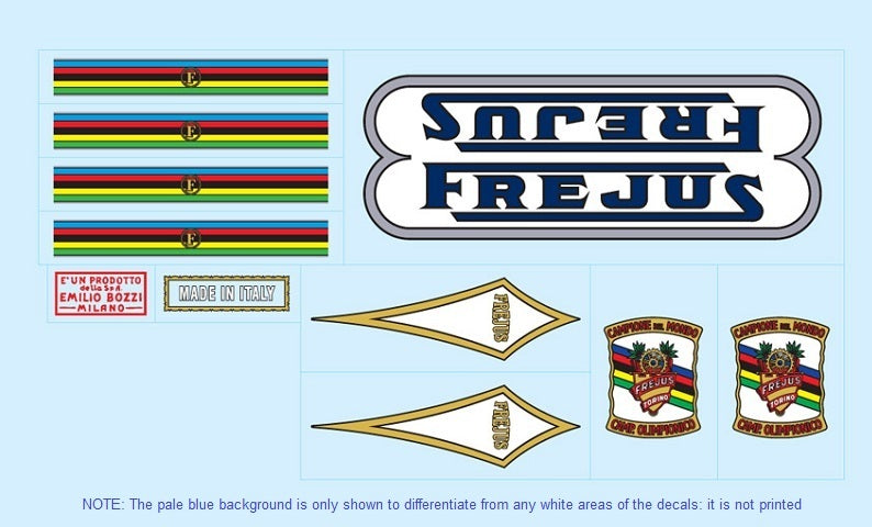 Frejus Set 5-Bicycle Decals