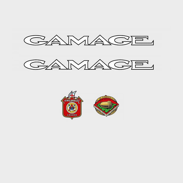 Gamage SET 1-Bicycle Decals