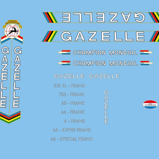 Gazelle Set 2-Bicycle Decals