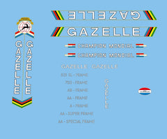 Gazelle Set 2-Bicycle Decals
