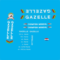 Gazelle Set 25-Bicycle Decals