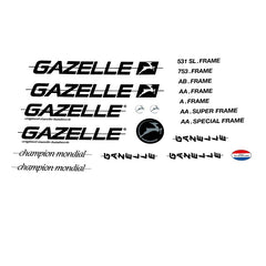 Gazelle Set 312-Bicycle Decals