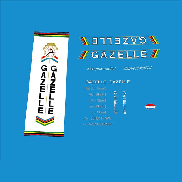 Gazelle Set 35-Bicycle Decals
