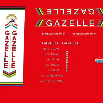 Gazelle Set 3-Bicycle Decals