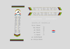 Gazelle Set 41-Bicycle Decals