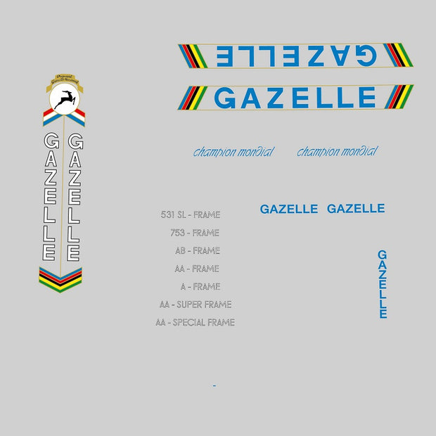 Gazelle Set 42-Bicycle Decals