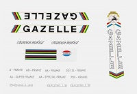 Gazelle Set 45-Bicycle Decals
