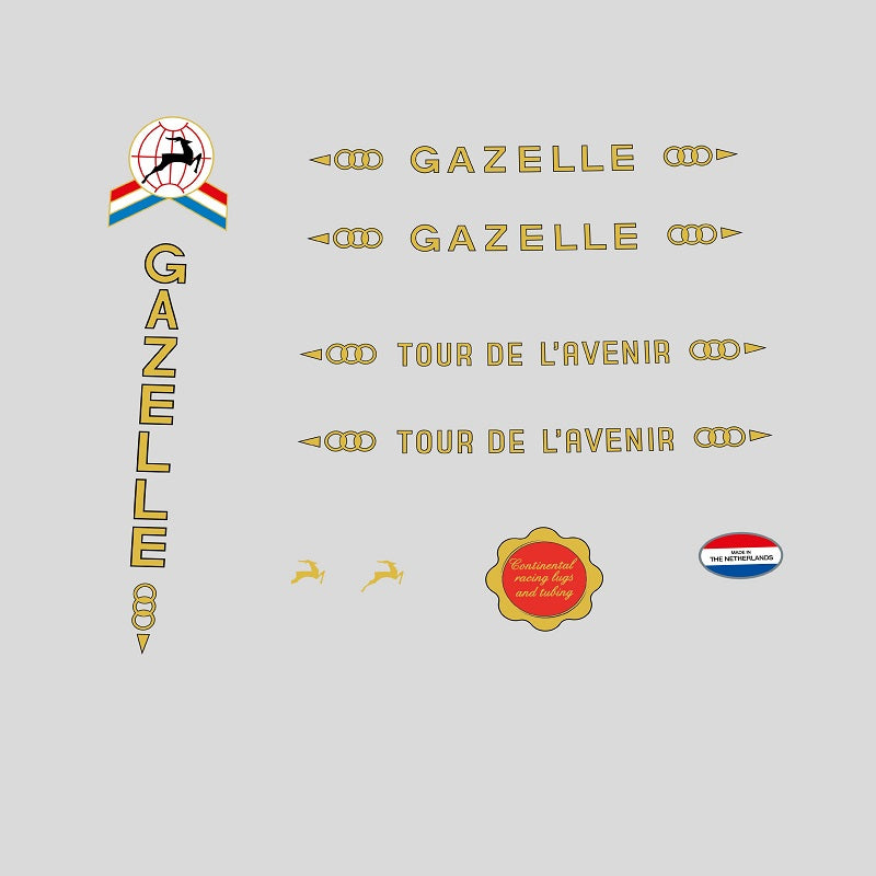 Gazelle Set 50-Bicycle Decals