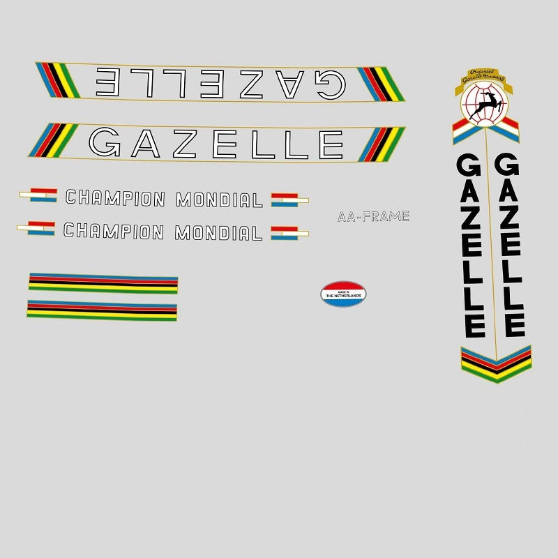 constante Sluiting Schildknaap Gazelle Set 760 | Bicycle Decals