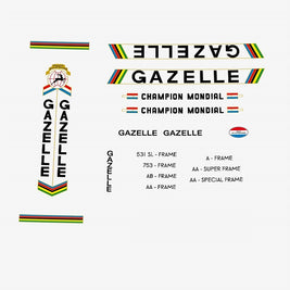 Gazelle Set 761-Bicycle Decals
