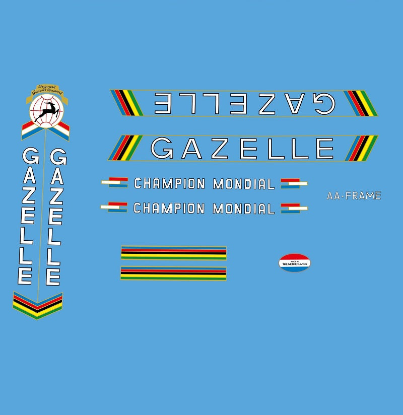 Gazelle Set 762-Bicycle Decals