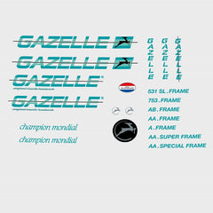 Gazelle Set 890-Bicycle Decals
