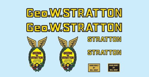 Geo Stratton Bicycle Transfers / Decals / Stickers