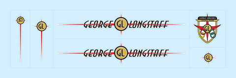 Geo Longstaff Bicycle Transfers / Decals / Stickers