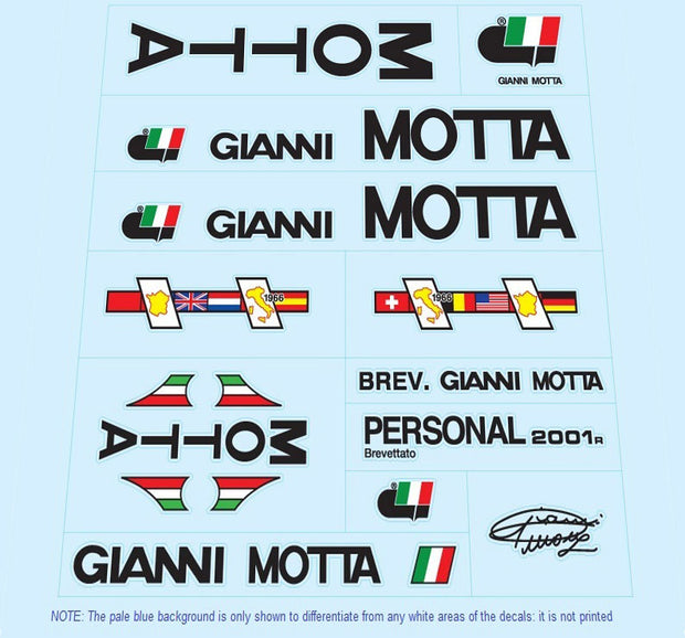 Gianni Motta Set 1-Bicycle Decals