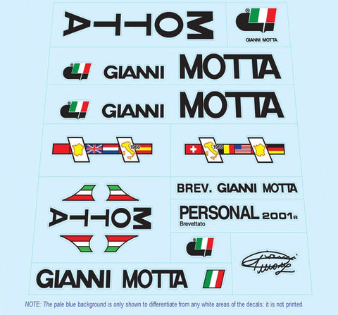 Gianni Motta Bicycle Decals / Stickers