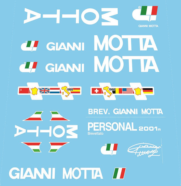 Gianni Motta Set 3-Bicycle Decals