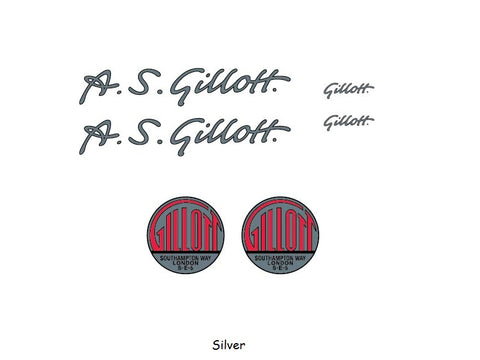 A.S.Gillott Bicycle Transfers / Decals