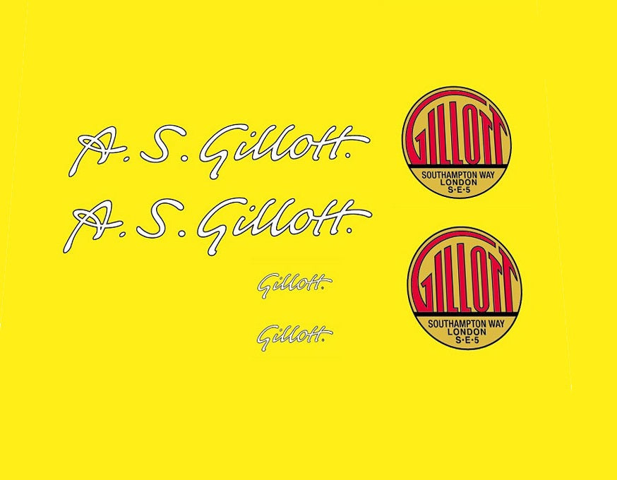 Gillott SET 4-Bicycle Decals