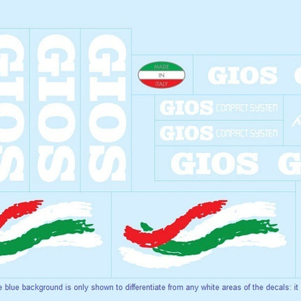 Gios Set 3-Bicycle Decals