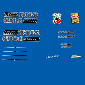 Gios Set 60-Bicycle Decals
