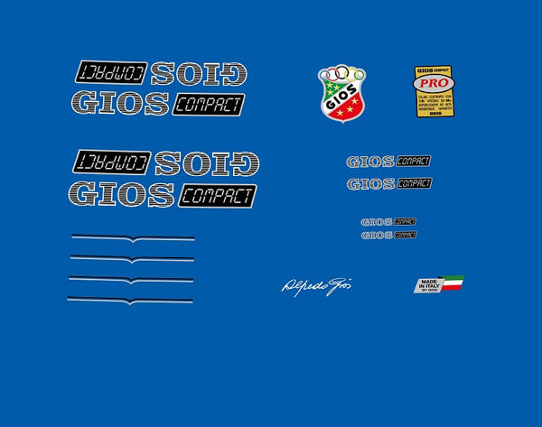 Gios Set 60-Bicycle Decals