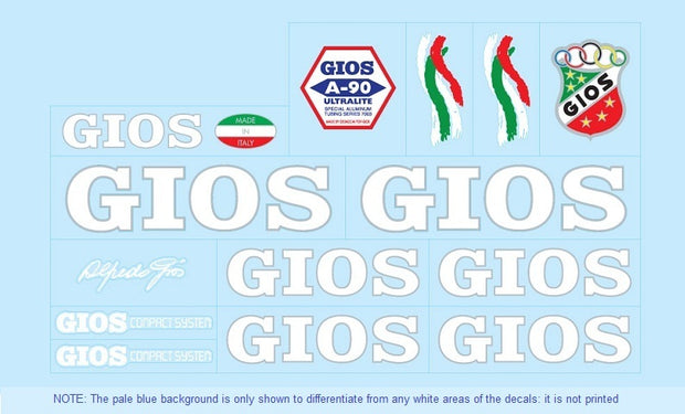 Gios Set 5-Bicycle Decals