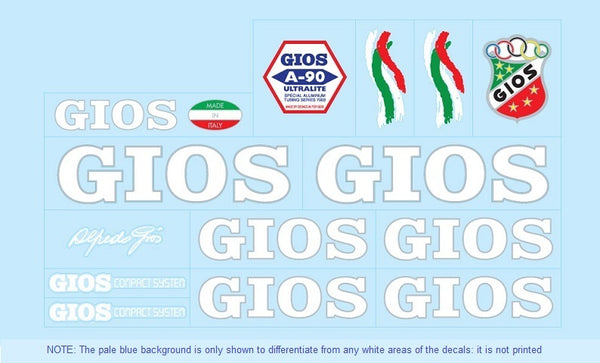Gios Set 5-Bicycle Decals