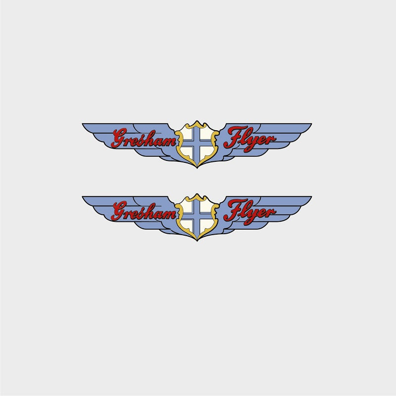 Gresham Flyer Set 500-Bicycle Decals