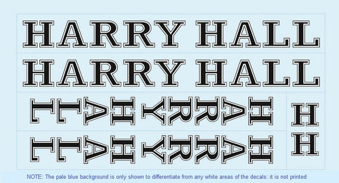 Harry Hall SET 1-Bicycle Decals