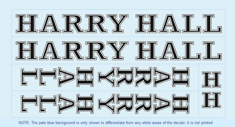 Harry Hall Bicycle Transfers / Decals