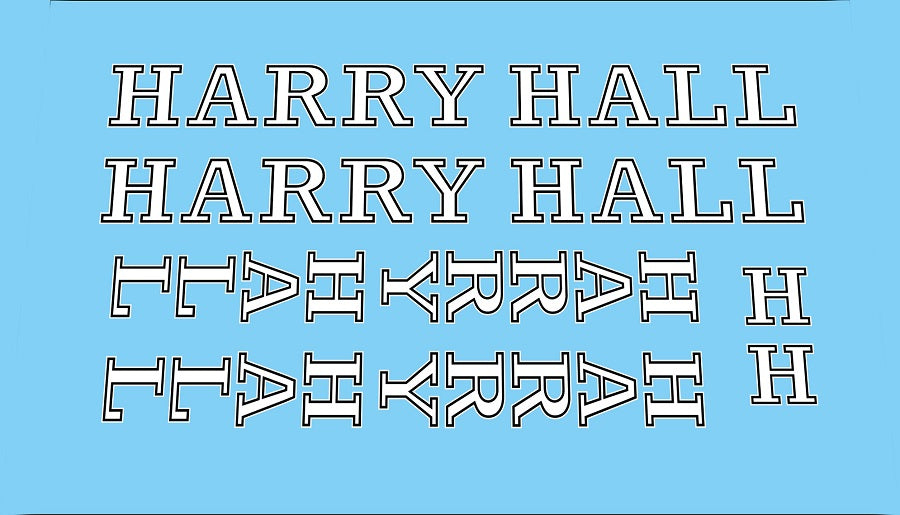 Harry Hall SET 2-Bicycle Decals