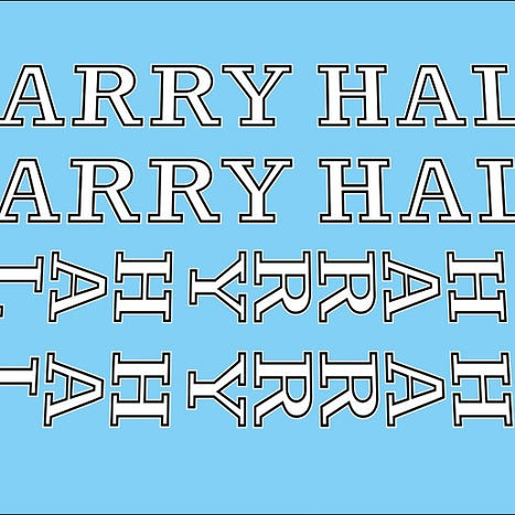 Harry Hall SET 2-Bicycle Decals