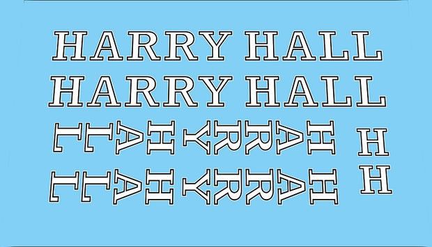 Harry Hall SET 2-Bicycle Decals