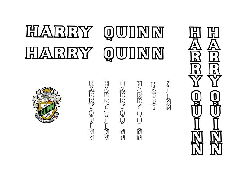 Harry Quinn Set 6-Bicycle Decals