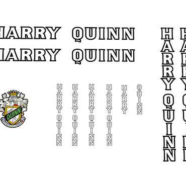 Harry Quinn Set 6-Bicycle Decals