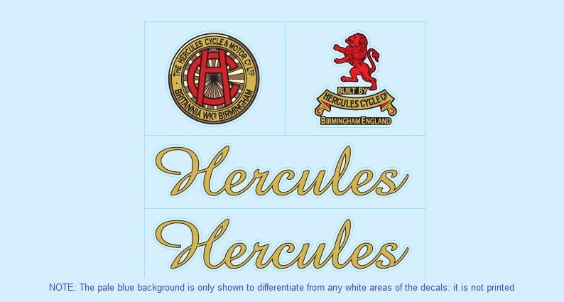Hercules Set 1-Bicycle Decals