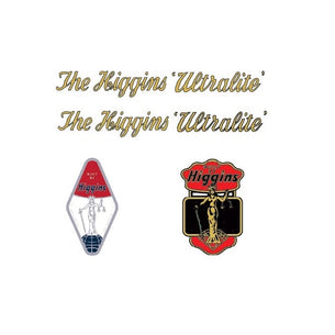 Higgins SET 2-Bicycle Decals