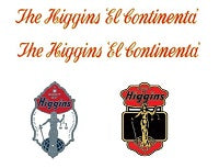 Higgins SET 5-Bicycle Decals