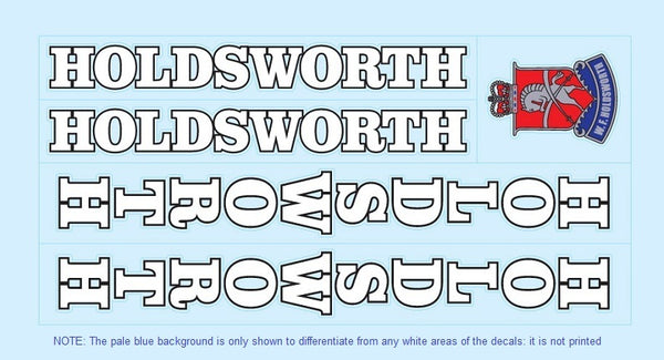 Holdsworth Set 2-Bicycle Decals