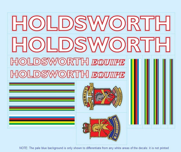 Holdsworth Set 4-Bicycle Decals