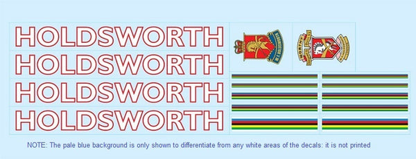 Holdsworth Set 5-Bicycle Decals