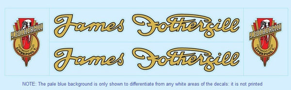 J Fothergill SET 1-Bicycle Decals