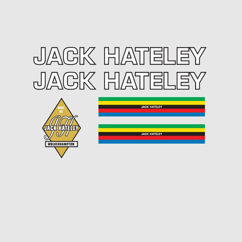 Jack Hately Bicycle Transfers / Decals / Stickers