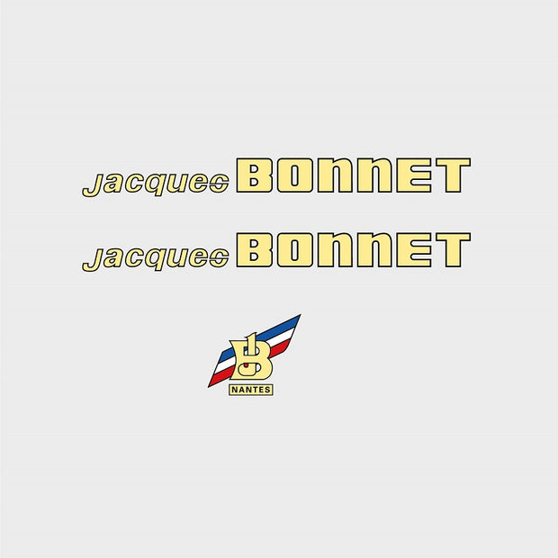 Jacques Bonnet Set 100-Bicycle Decals