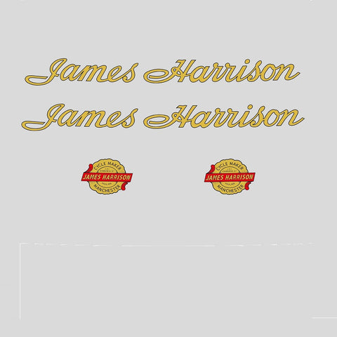 James Harrison Bicycle Transfers / Decals