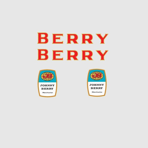 Johnny Berry Bicycle Transfers / Decals