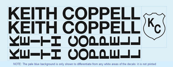 Coppell Set 1-Bicycle Decals
